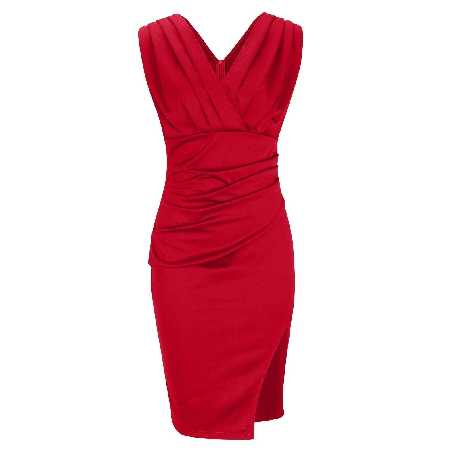 Fresia™ — Zomerse Jurk met V-Hals en Split