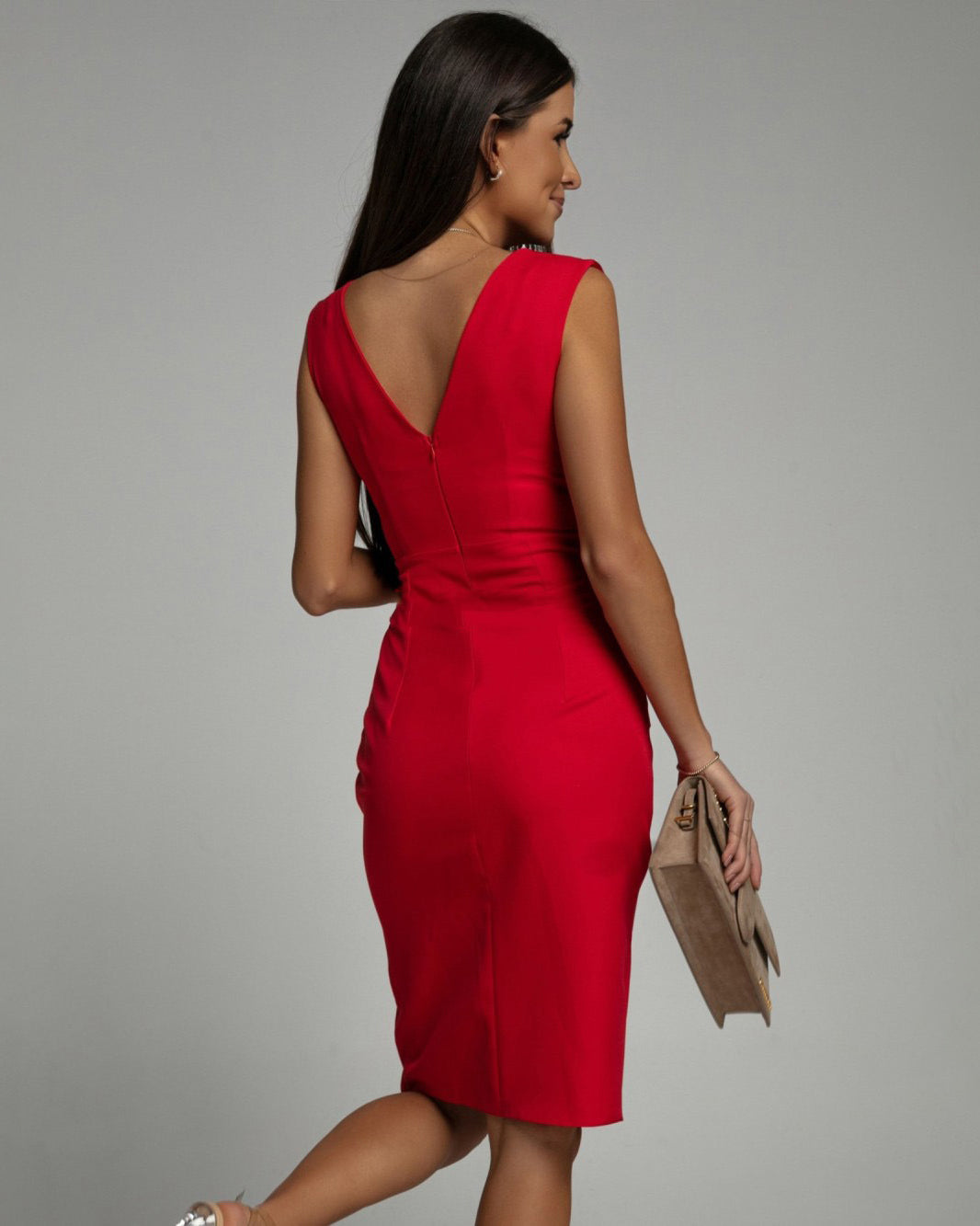 Fresia™ — Zomerse Jurk met V-Hals en Split