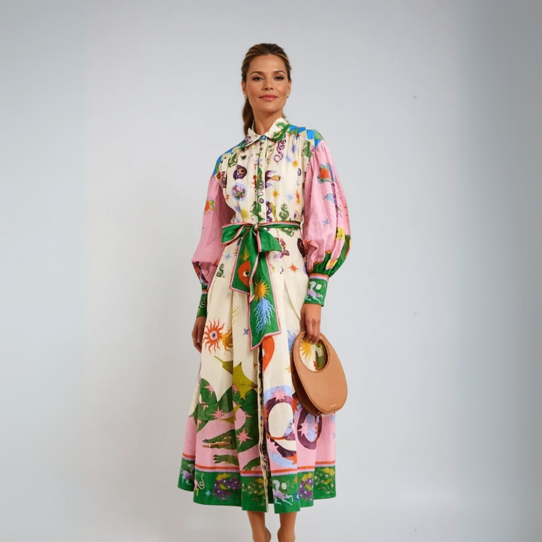 Dorthe™ — Elegante Italiaanse Maxijurk