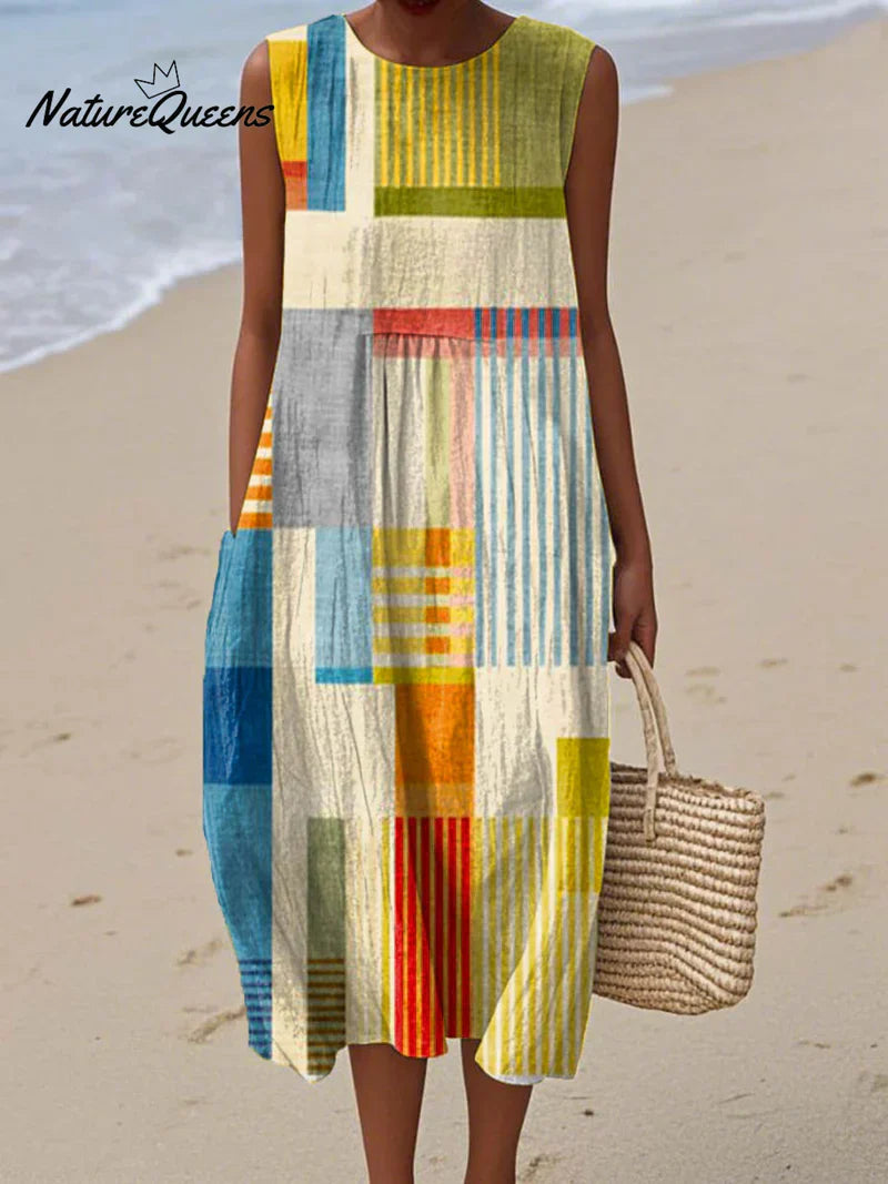 Liv | Moderne Patchwork Jurk