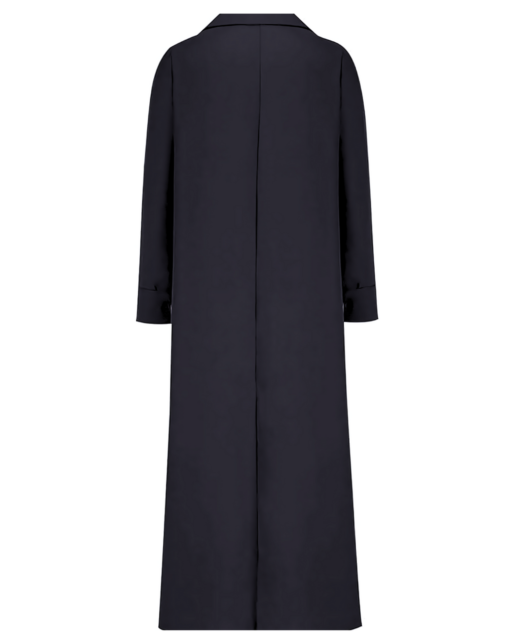 Eva™ — Lange Losse Jurk met Revers en Zijsplit