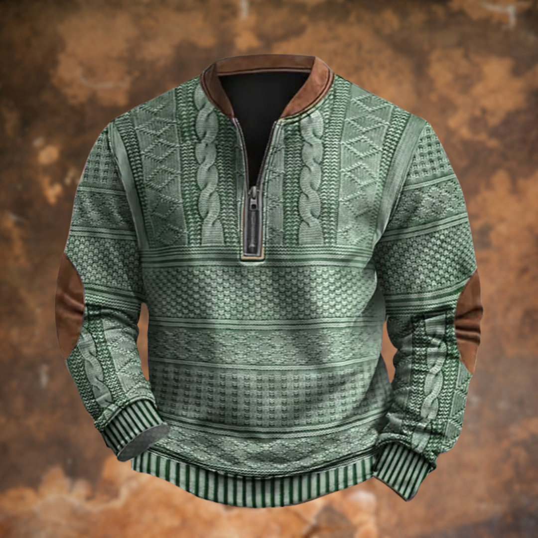 Van Arden – Gebreide Trui met Stijlvol Ritsdetail