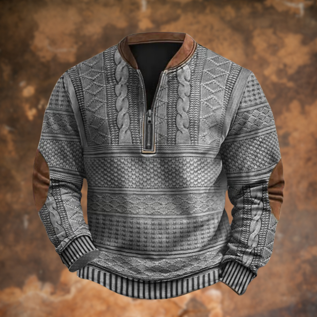 Van Arden – Gebreide Trui met Stijlvol Ritsdetail
