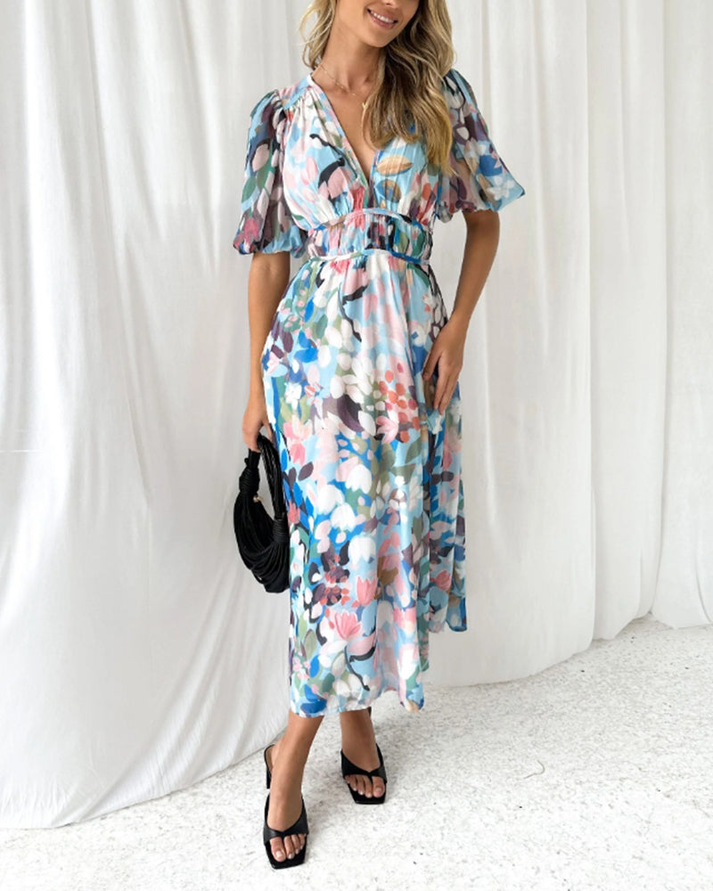 Elvira™ — Lange Boho-Chic Jurk