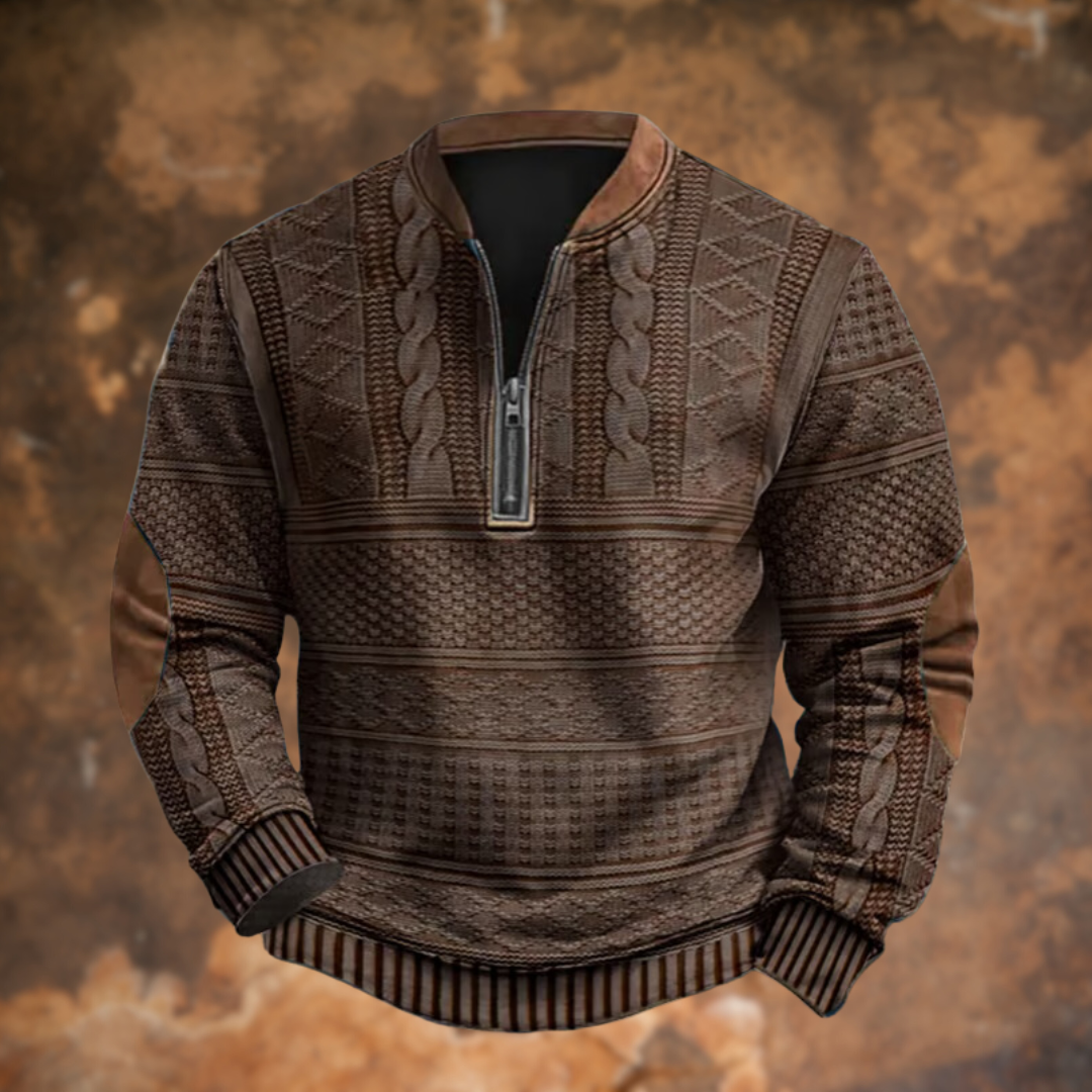 Van Arden – Gebreide Trui met Stijlvol Ritsdetail