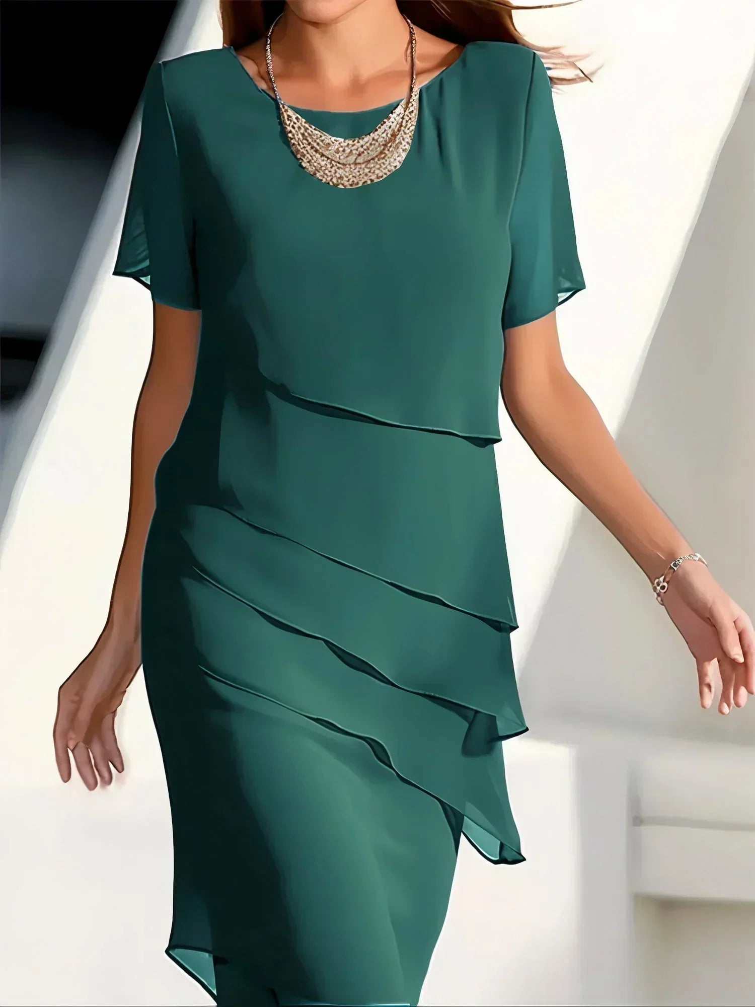 Isabella™ — Elegante Jurk met Buikbedekking