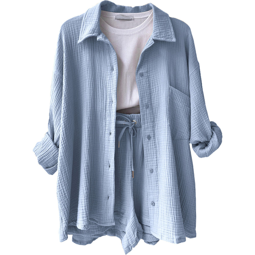 Noémie™ — Zachte Zomerset Set van Katoen