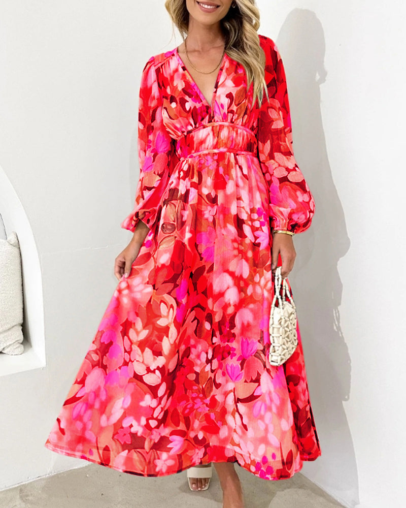 Elvira™ — Lange Boho-Chic Jurk