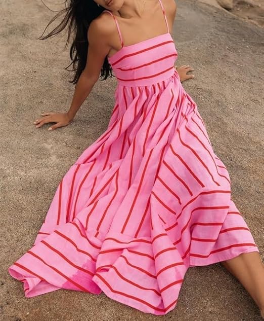 Rosa™ — Sunset Vibes Maxi Jurk