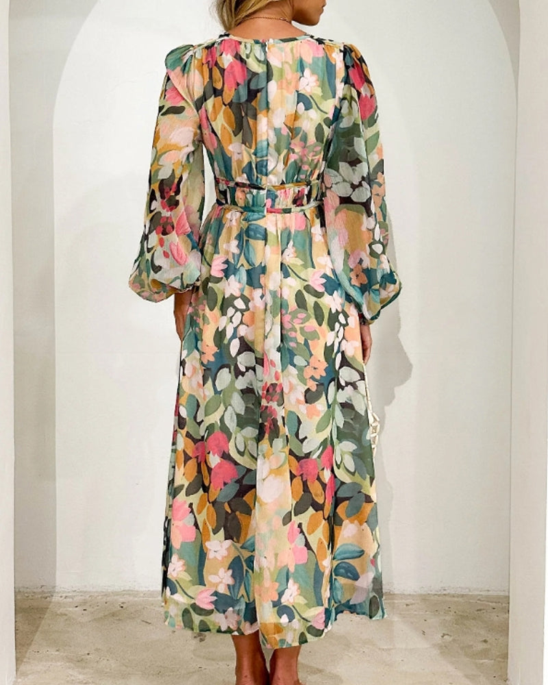 Elvira™ — Lange Boho-Chic Jurk