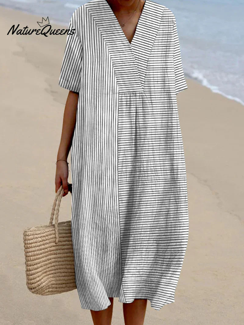 Lina | Loungewear Gestreepte jurk
