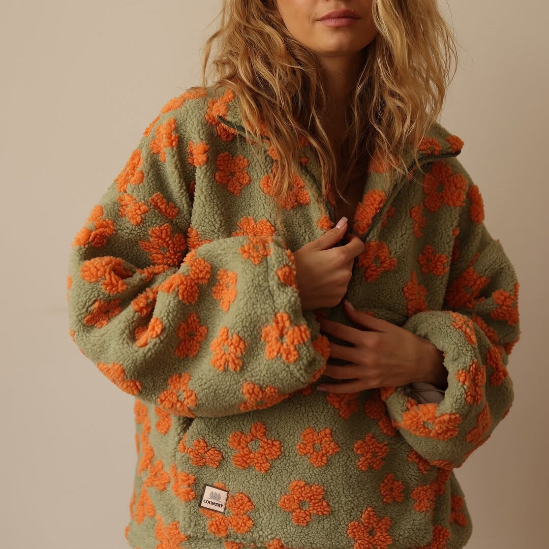 Fleur™ | Bohemian fleece trui