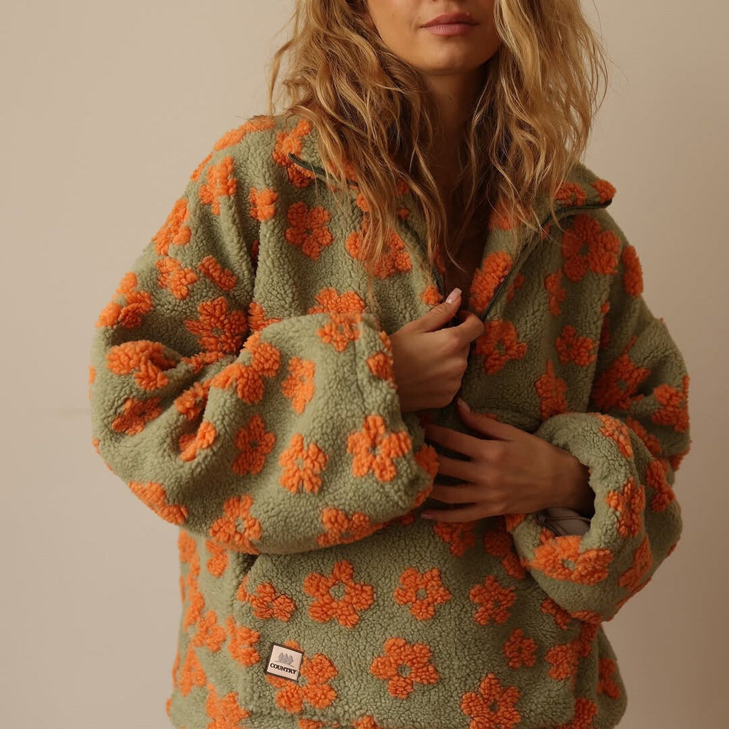 Fleur™ | Bohemian fleece trui