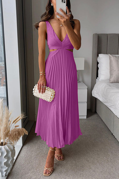 Elsa™ — Elegant Plissé Maxi jurk