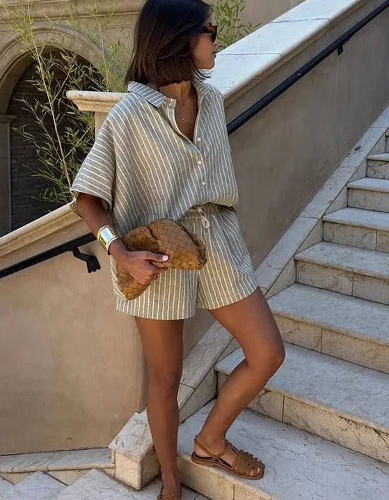 Jessy™ — Luchtige Casual Set met Stijlvolle Flair