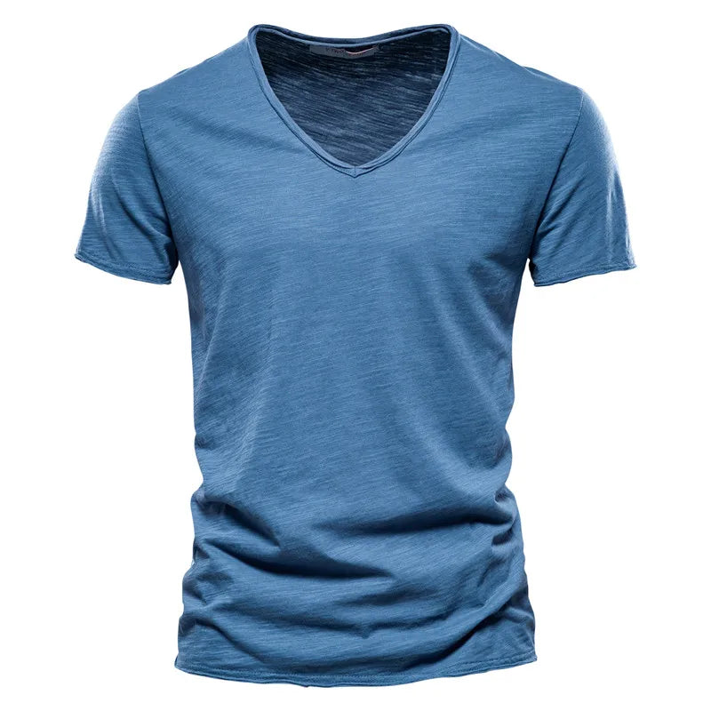 Essenz – V-hals katoenen basic shirt (1+1 Gratis)