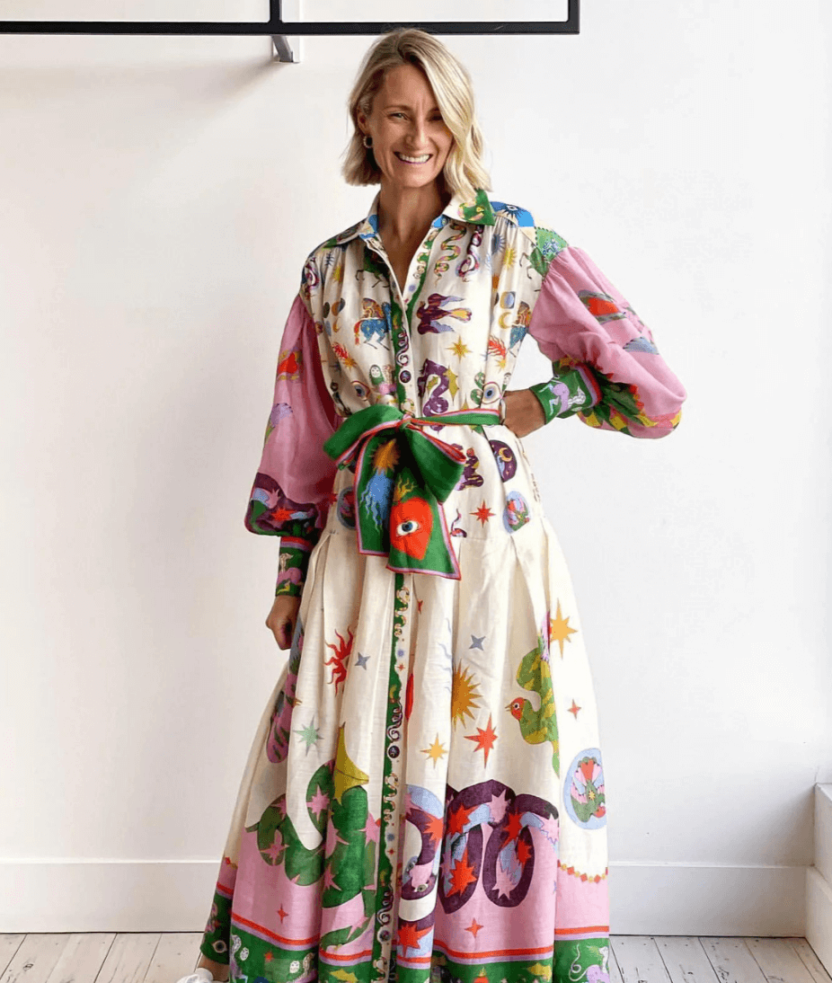 Dorthe™ — Elegante Italiaanse Maxijurk