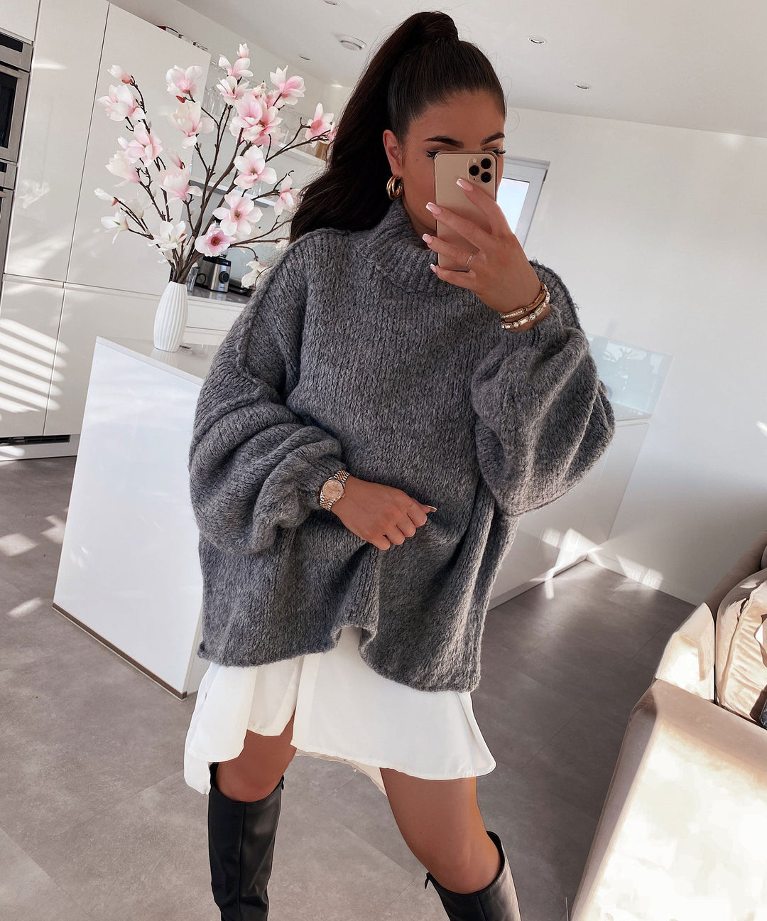 Skylar™ — Relaxte Los Gebreide Trui