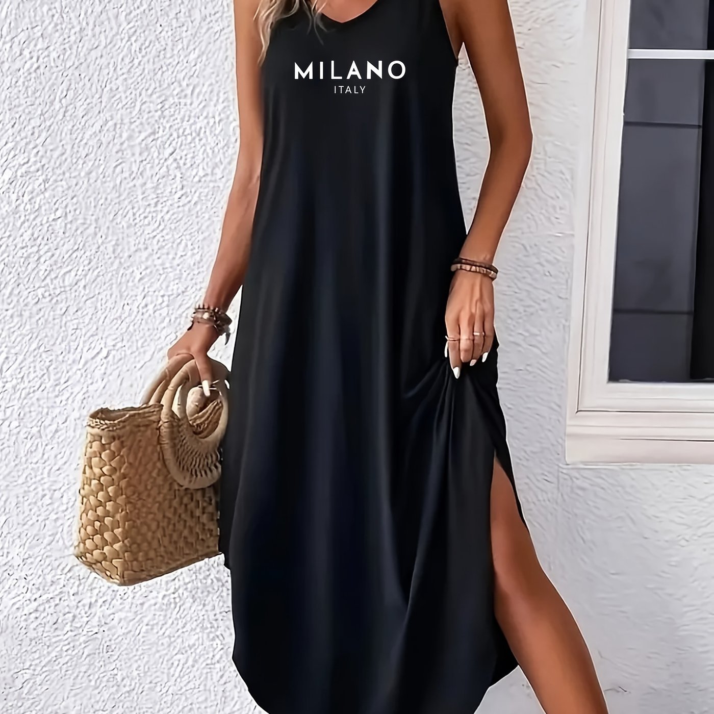 Élisa™ — Sexy Halterjurk met Print