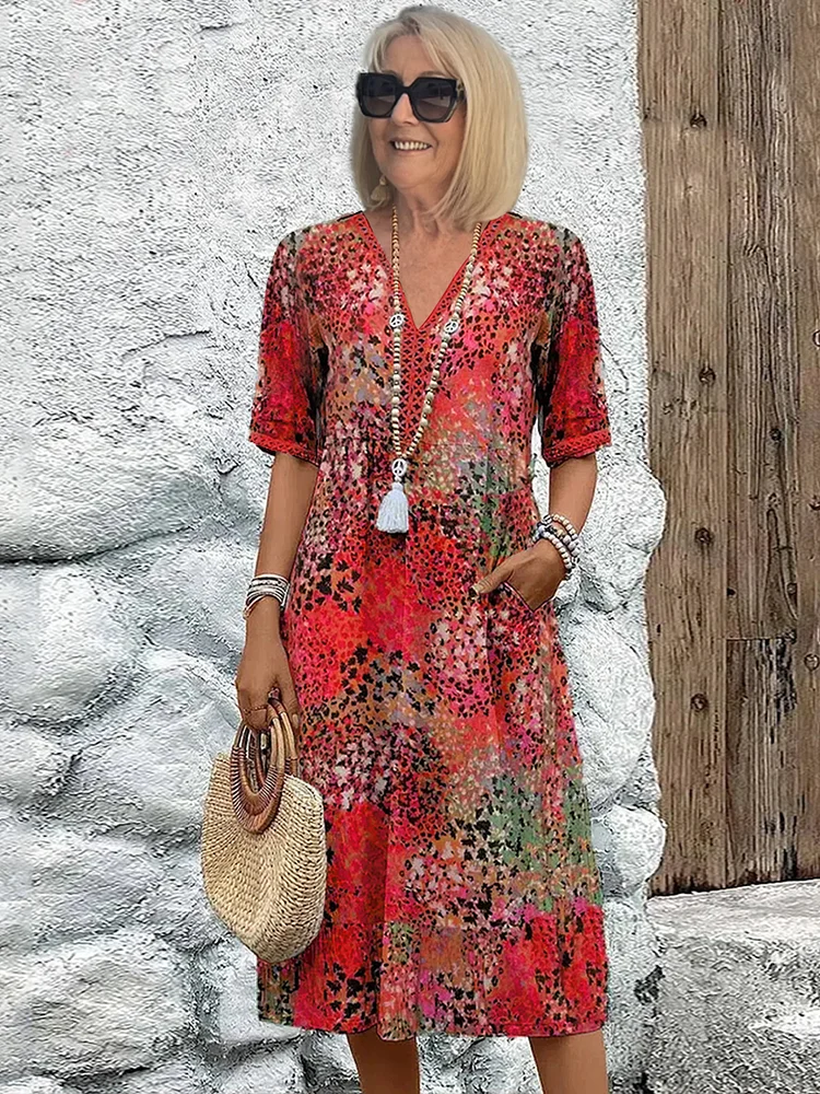 Fatima™ — Bloemenjurk met Elegante Flair