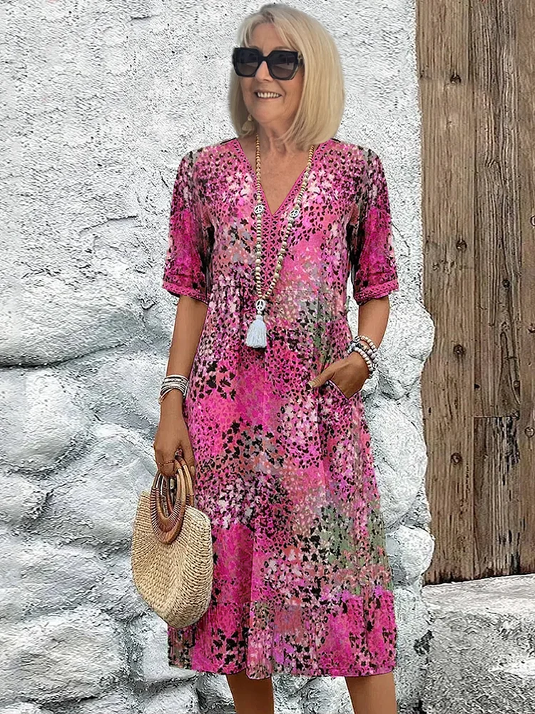 Fatima™ — Bloemenjurk met Elegante Flair