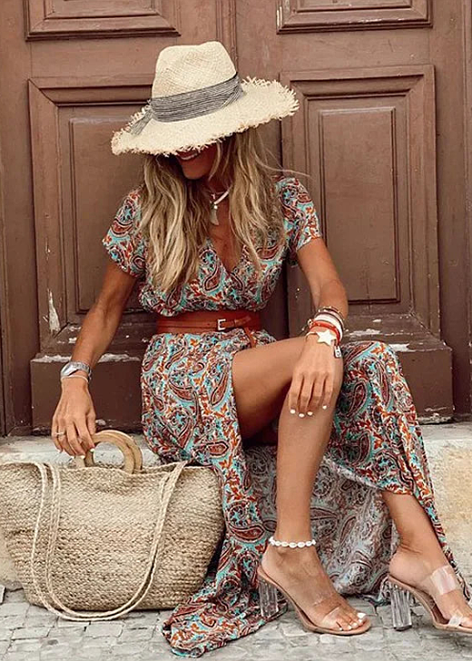 Lyra™ — Elegante Bohemian Maxi-jurk