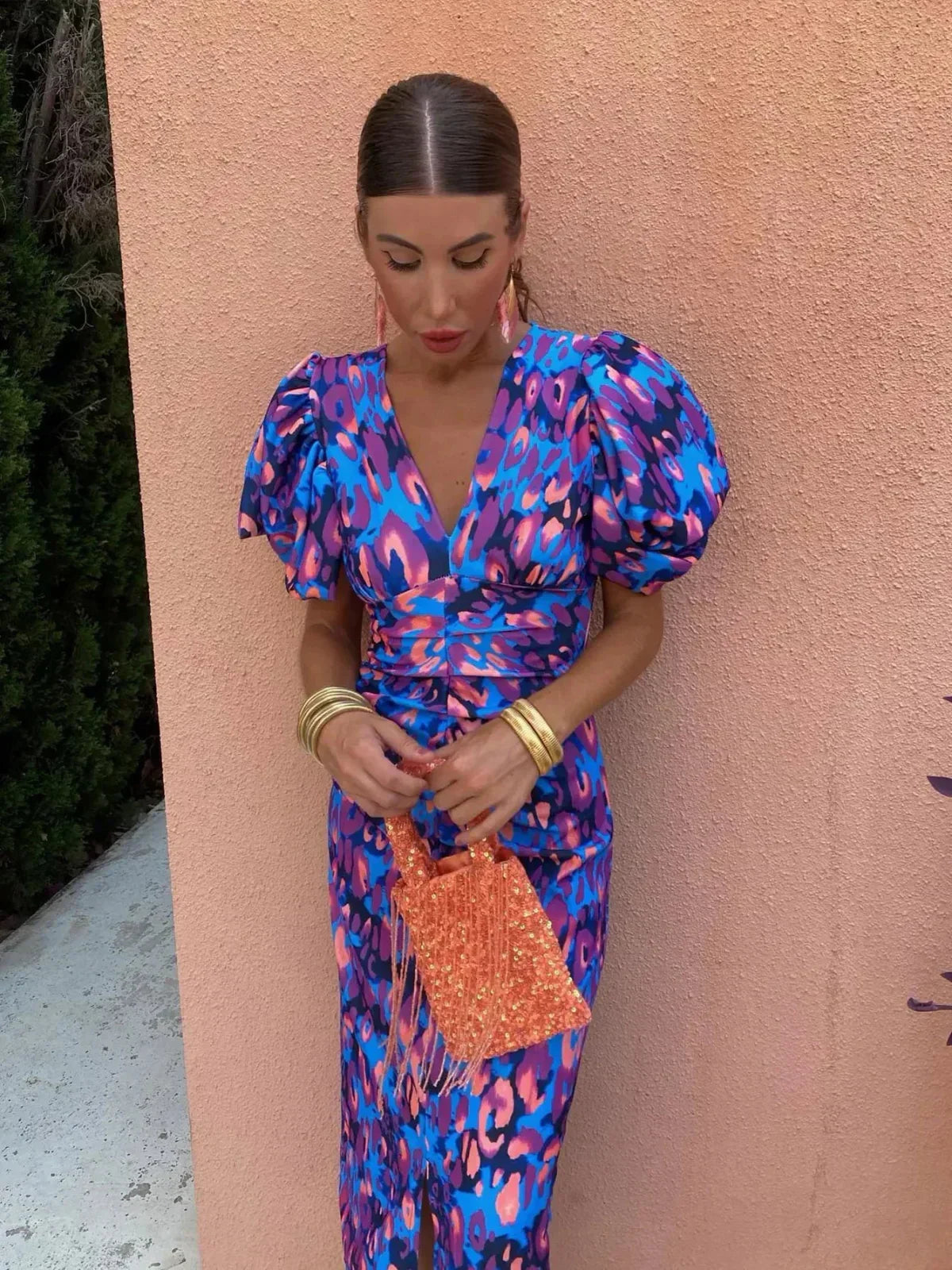 Arielle™ — Vrouwelijke Zomerjurk met Plooimouwen