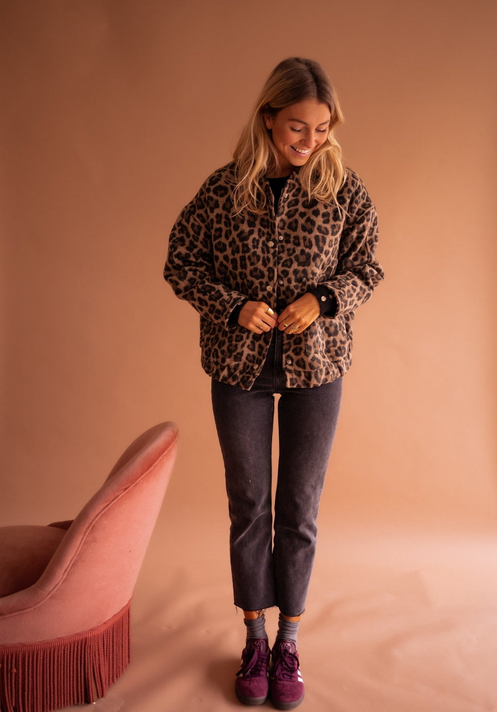 Luna™ — Trendy Jasje met Luipaardprint
