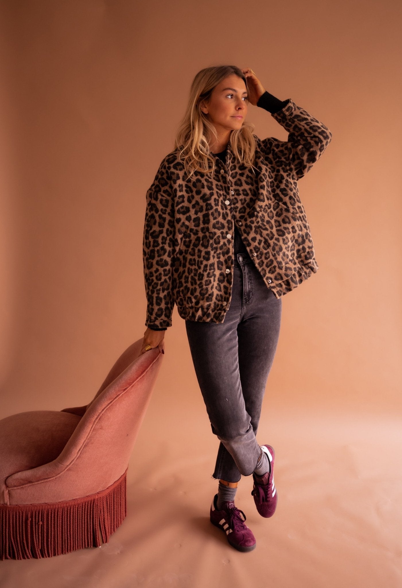 Luna™ — Trendy Jasje met Luipaardprint