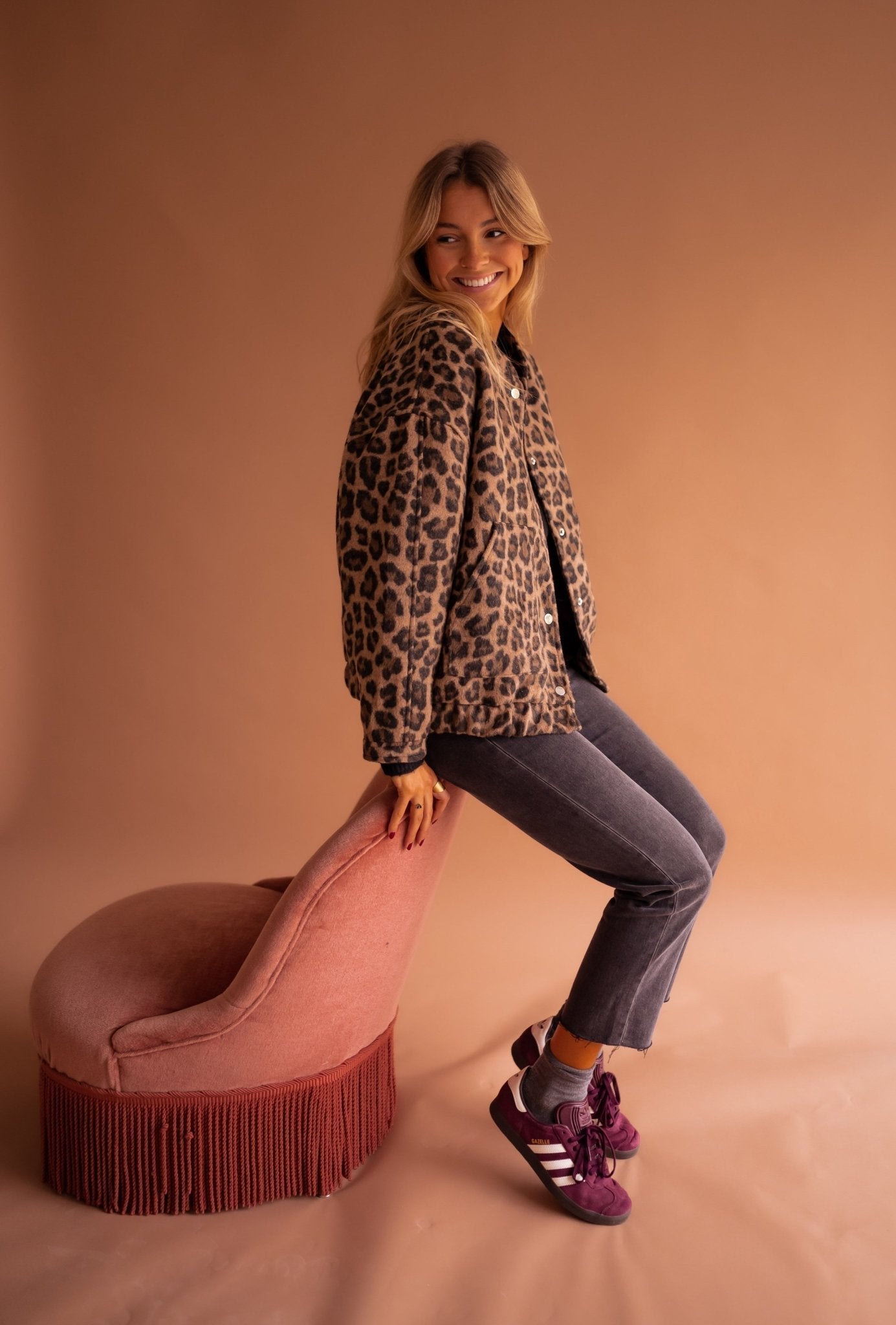 Luna™ — Trendy Jasje met Luipaardprint