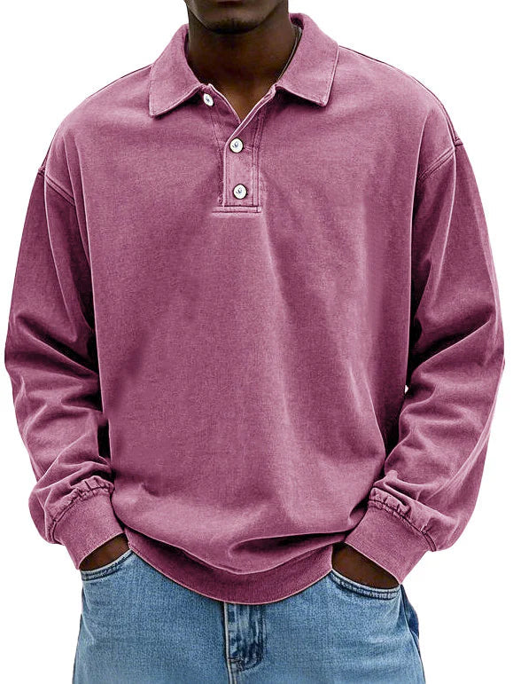 Edgar – Tijdloze Polo met Lange Mouwen