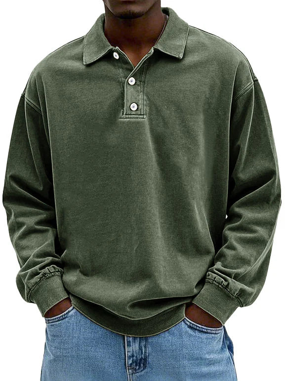 Edgar – Tijdloze Polo met Lange Mouwen